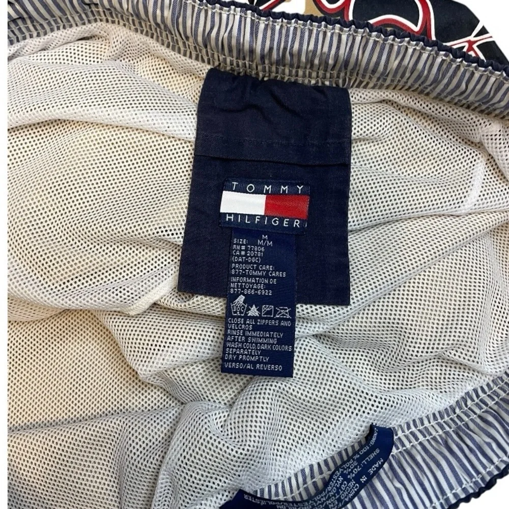 VTG Y2k Tommy Hilfiger Swim Trunks Sz M EUC - Picture 9 of 12